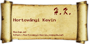 Hortoványi Kevin névjegykártya